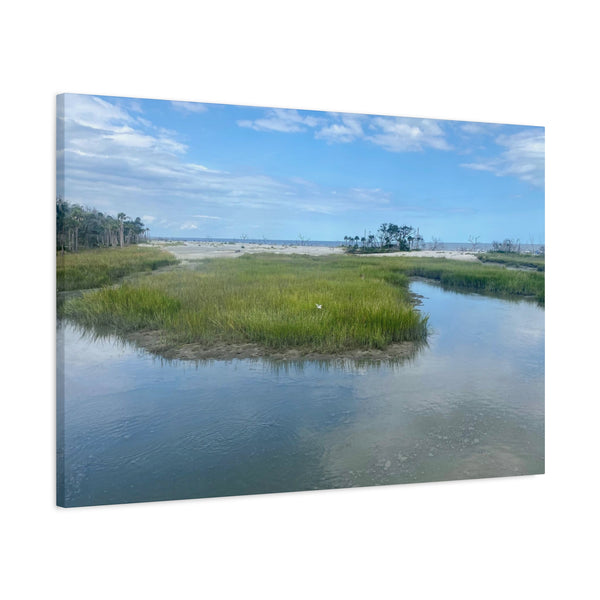 Whispers of Nature - Hunting Island Serenity - Eco-Friendly Canvas Print