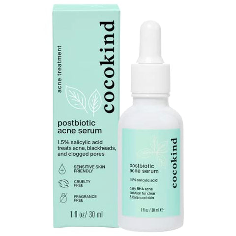 🌿🌟 Cocokind Postbiotic Acne Serum | Salicylic Acid & BHA Exfoliant | Brightening & Hydrating Face Serum 🌟🌿