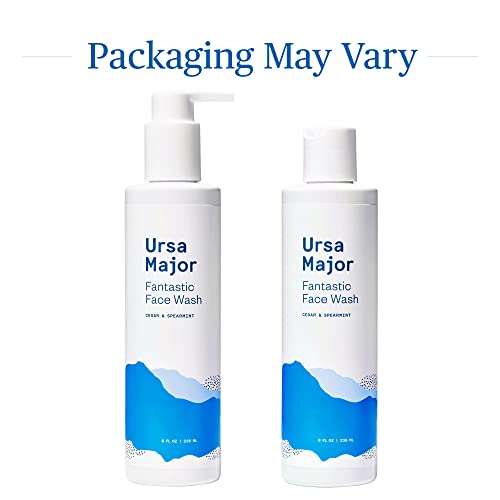 🍃💦 Ursa Major Fantastic Face Wash | Natural & Vegan Foaming Facial Cleanser for Men & Women - 8 ounces 💦🍃