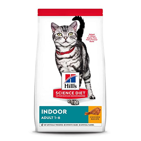 🐾 Hill's Science Diet Adult Indoor Chicken Recipe Dry Cat Food, 15.5 lb. Bag 🍗🐱