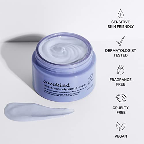 🌿 Cocokind Resurrection Polypeptide Cream - Hydrating and Anti-Aging Face Moisturizer with Natural Peptides and Squalane 💧