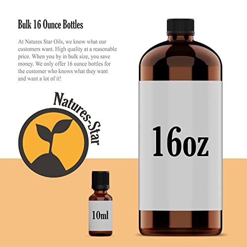 🌿💜 Natures-Star Lavender Essential Oil - 16oz Bulk Size | Therapeutic Grade for Aromatherapy - 16 Fl Oz 💜🌿