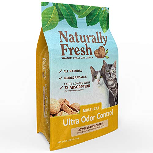 🐱💙 BLUE Naturally Fresh Ultra Odor Control Cat Litter - 26 lb | Made from Walnut Shell | Unscented 💙🐱