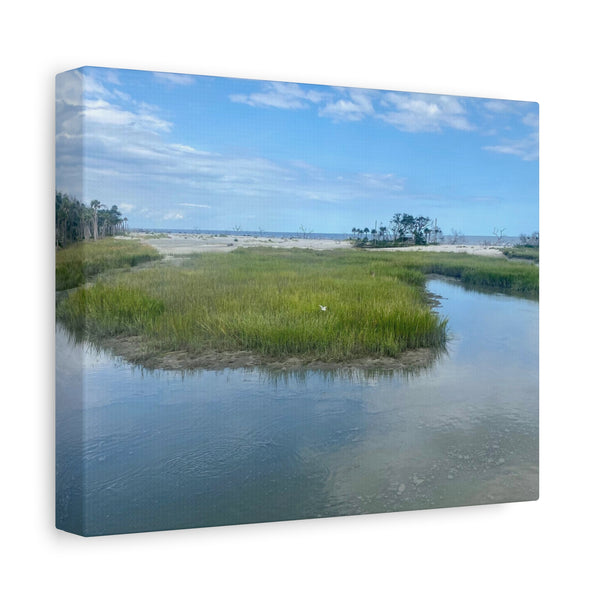 Whispers of Nature - Hunting Island Serenity - Eco-Friendly Canvas Print