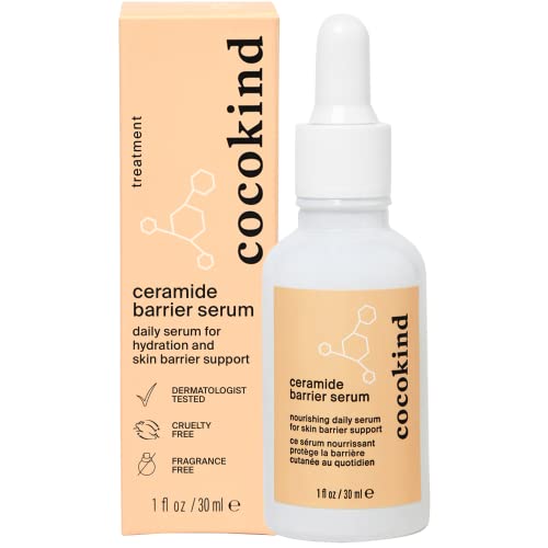 🌿💧 Cocokind Ceramide Serum | Hydrating Face Serum for All Skin Types | Ceramides, Squalane & Lactic Acid for Barrier Repair - Vegan 💧🌿